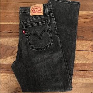 Black Wedgie Straight Jeans